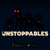 Vier Silhouetten stehen über dem Schriftzug "The Unstoppables"