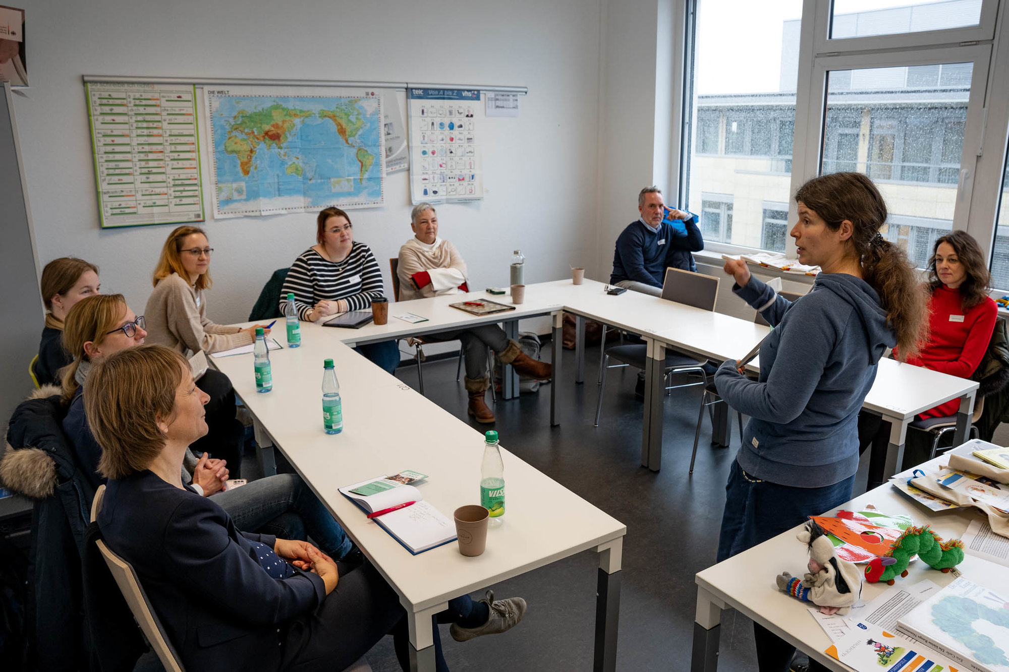 Katharina Häntzschel (Stadtbibliothek Buxtehude) im Workshop