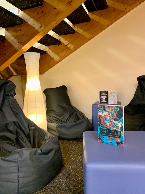 Lese-Ecke mit Sitzsäcken